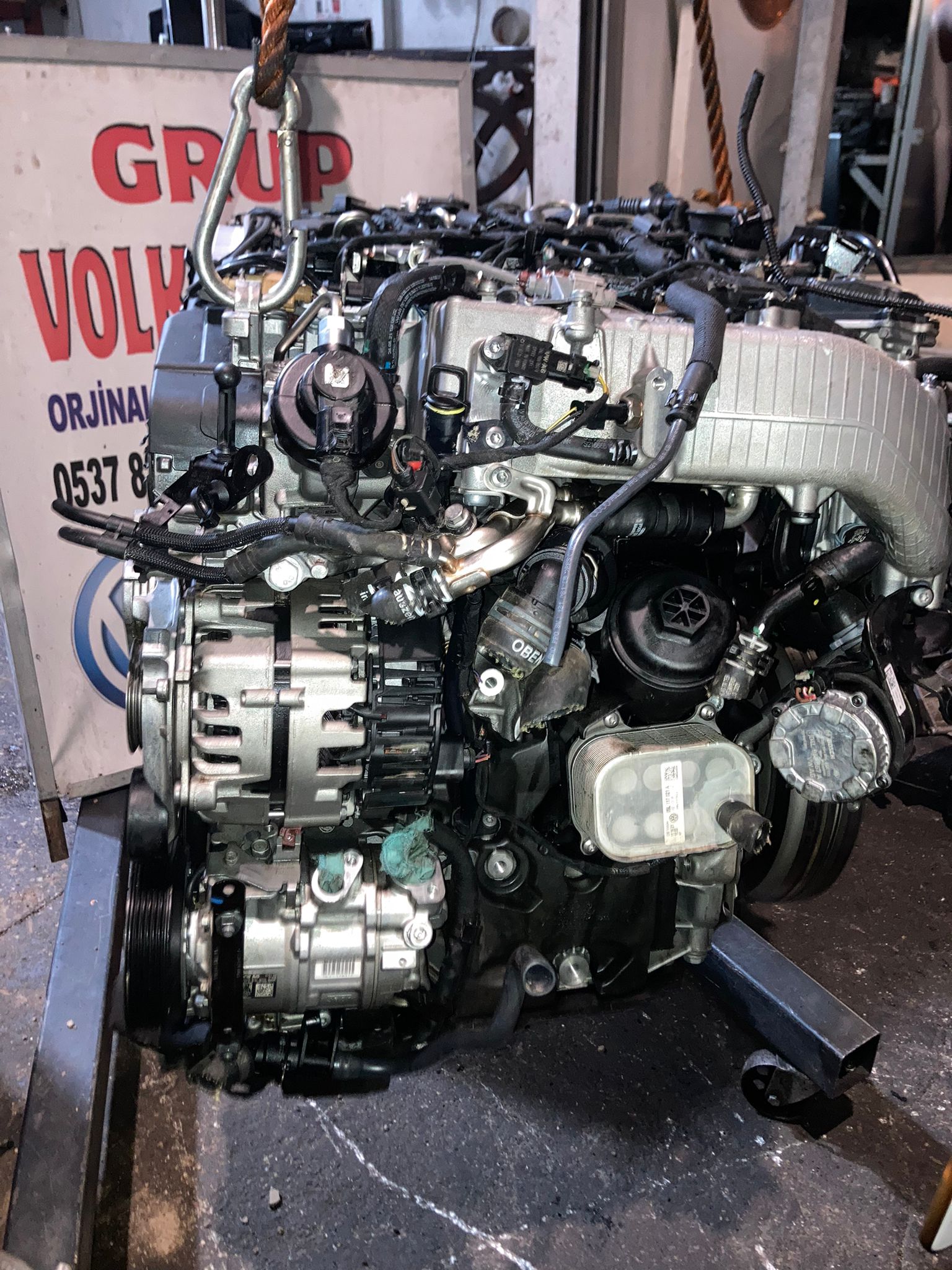 audi a6 cıkma orjinal test motor  Quattro dtn motor 40 tdı  2022 model komple