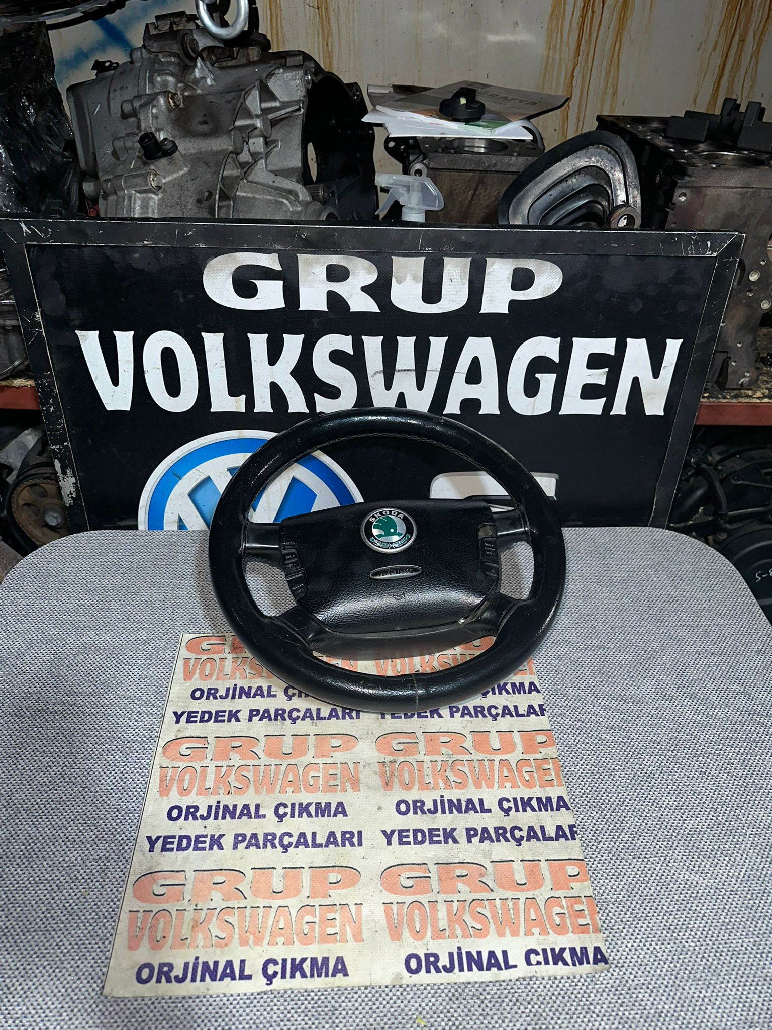 Skoda Süperb dreksiyon simidi çıkma orijinal