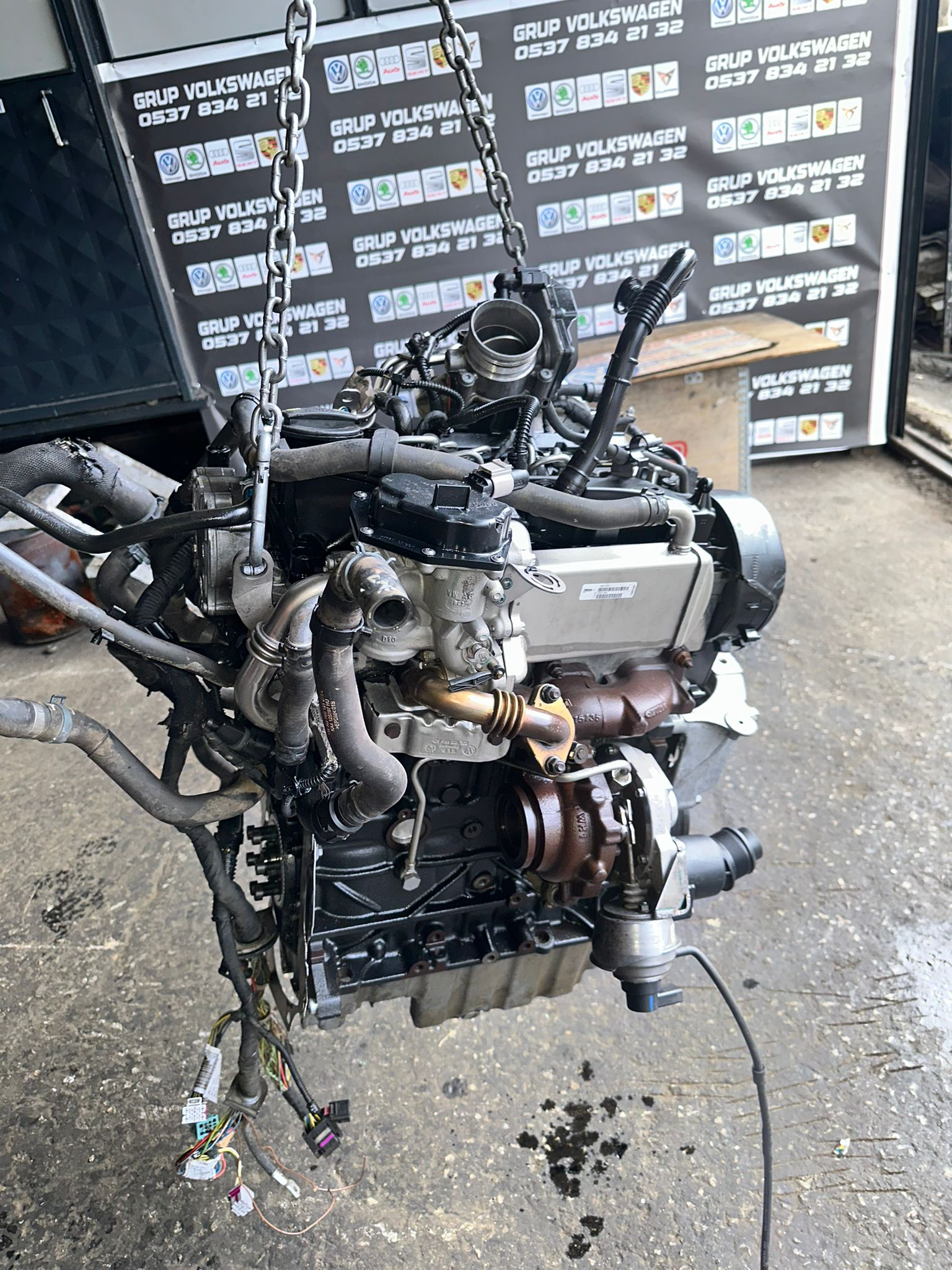 Transporter 2.0 CAA motor komple çıkma orijinal