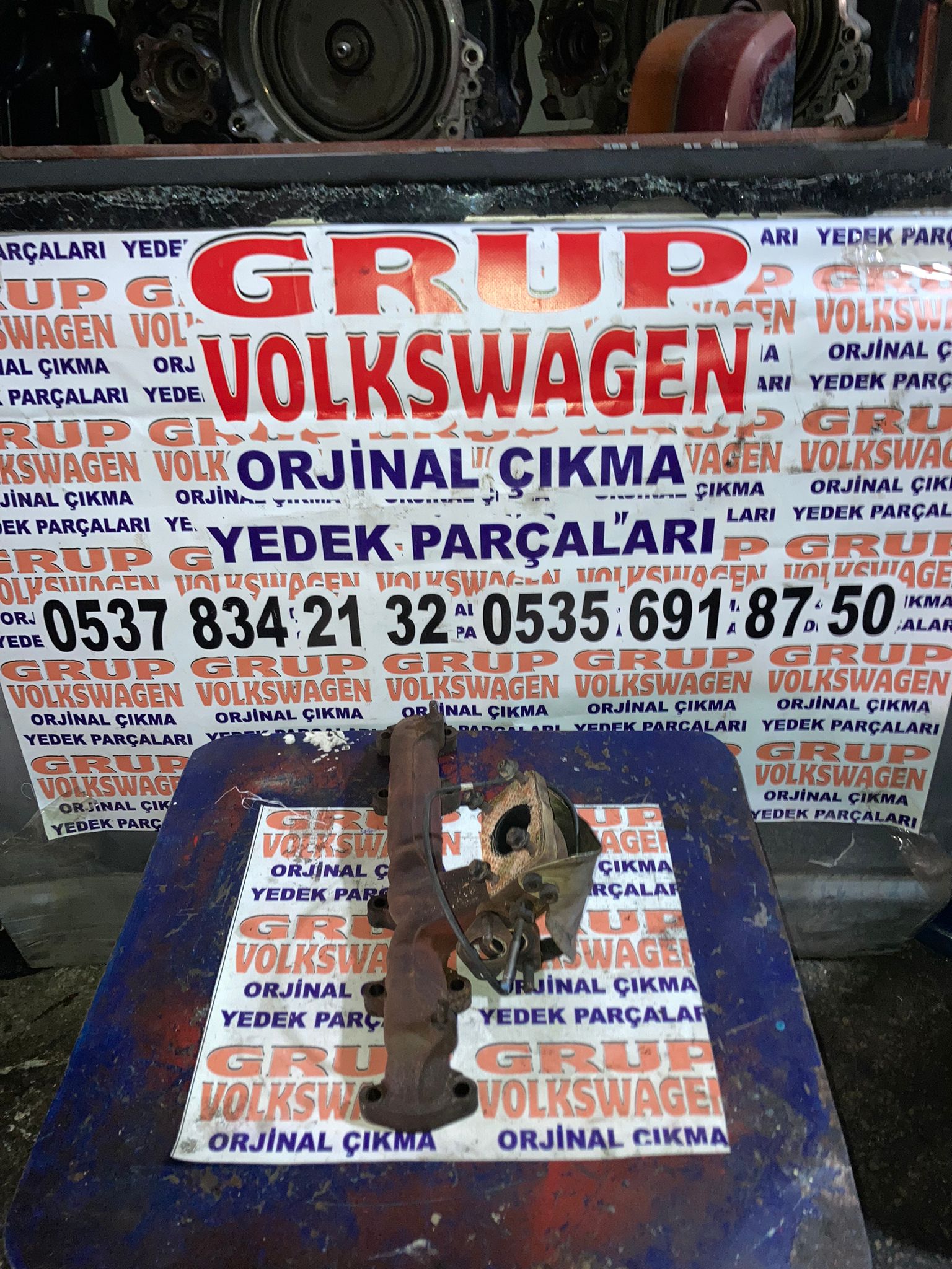 volkswagen crafter 2.5 tdı motor cıkma orjinal eksoz manifolt